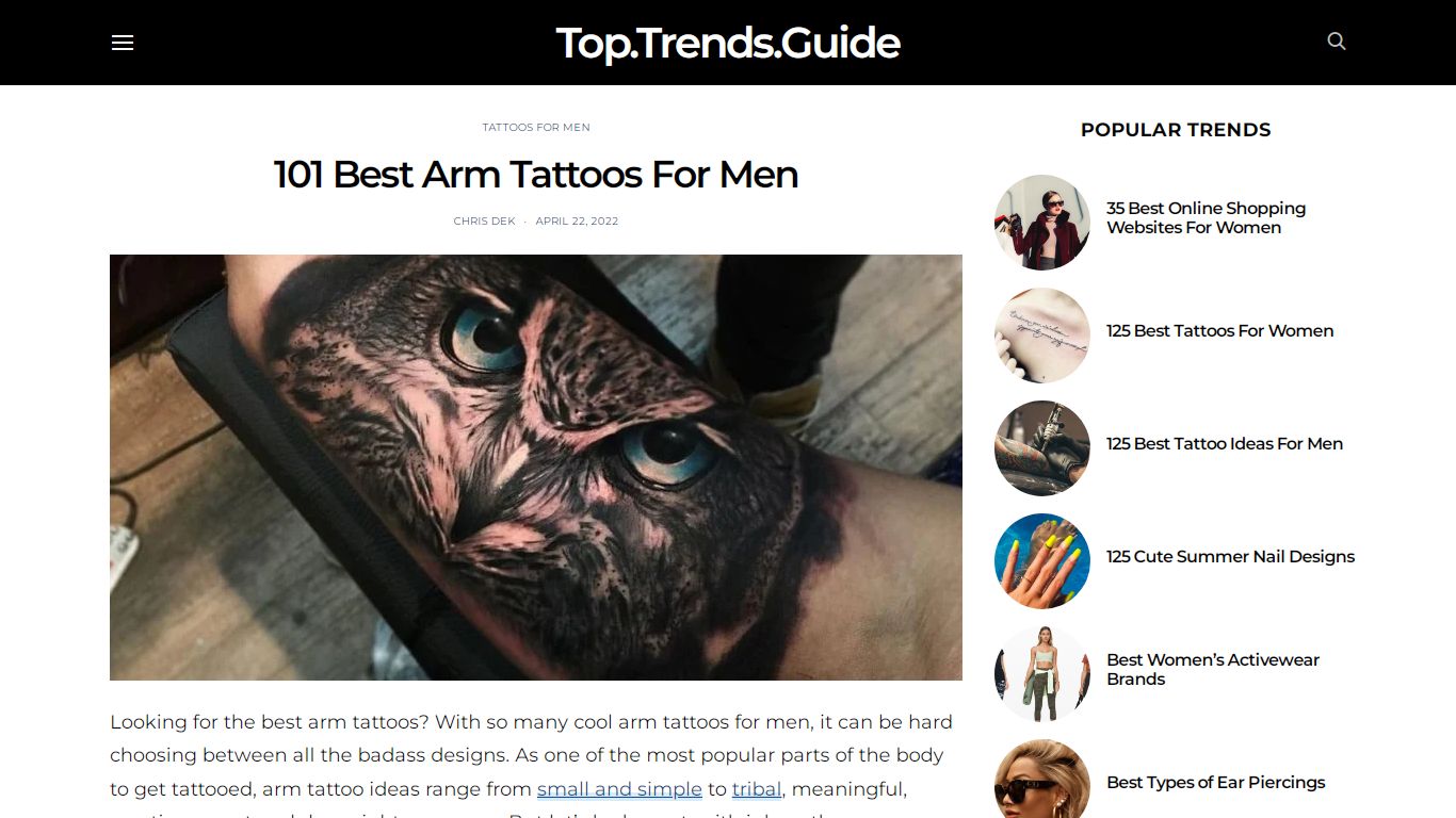 101 Best Arm Tattoos For Men - Top Trends Guide